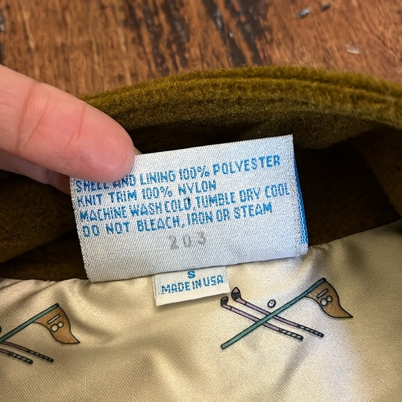 EUC Vintage Sun Mountain Sports GOLFLEECE Reversible Pullover Mens Small - Picture 5 of 10